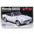 Tamiya 1/24 scale Honda S600 plastic model kit box art featuring a white convertible sports car on a black background.
