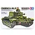 Tamiya 1/35 scale British Cromwell Mk.IV tank plastic model kit box art showing a green tank with a commander figure.