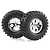 HSP 1.9" RC4 Soft Off Road Tyres on Chrome Rims - Wheels 2Pcs 68158
