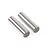 Two identical cylindrical metal idler gear shafts for RC vehicles, shown against a plain white background.