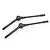 Two black metal universal drive shafts for an RC car, shown against a white background.