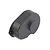 A black plastic gear cover for an HSP RC car, viewed from an angle against a white background.