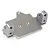 HSP gunmetal aluminium servo mount for RC vehicles, featuring a flat base with two vertical mounting brackets.