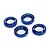 Traxxas Blue Aluminium GTX Shock Adjusting Nuts w/ O-Rings 7767
