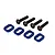 Traxxas Blue Aluminium Motor Mount Spacers w/ Screws 7759