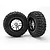 Traxxas 2.2/3.0" Kumho Tyres on Satin Chrome/Black Rims - Glued Wheels 2Pcs 5882R