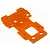 HPI Savage Orange 2.5mm Aluminium Bulkhead Lower Plate 105892