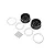 Losi 4.7/5.5" DBXL-E Black Rims 2Pcs LOS45015