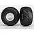 Traxxas 2.2/2.8" Terra Groove Tyres on Satin Chrome Rims - Glued Wheels 2Pcs 3663