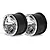 ARRMA 2.8" GRANITE Chrome Rims 2Pcs AR510051
