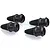 Four black rubber bellows-style drive shaft boots for Rovan 5IVE-T RC cars, arranged on a white surface.