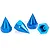 Rovan Blue Aluminium 18mm (24mm Hex) Spiked Wheel Nuts 4Pcs 97034