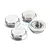 Rovan Silver Aluminium 18mm (24mm Hex) Flanged Serrated Wheel Nuts 4Pcs 97014