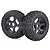 Rovan 4.7/5.5" Baja 5B Front Excavator Tyres on Black Rims - Beadlocked Wheels 2Pcs 95192