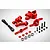 Rovan 5IVE-T Red Aluminium Double Sided Steering/Servo Saver Set w/ Bearings 87065