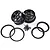 Rovan 5IVE-T 4.7/5.5" Black Rims & Beadlock Set 2Pcs 87054
