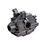 A black plastic Rovan 5IVE-T front differential case shown from a side angle against a white background.