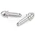 Area RC Silver Aluminium Baja Gear Cover Mounting Posts 2Pcs AR-BJ020SIL