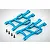 HSP Blue Aluminium Front Lower Suspension Arms 2Pcs 108019