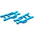 HSP Blue Aluminium Rear Lower Suspension Arms 2Pcs 108021