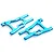 HSP Blue Aluminium Rear Lower Suspension Arms 2Pcs 102021