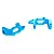 HSP Blue Aluminium Front Hub Carrier 2Pcs 102010
