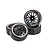 Vision RC 1.9" V-Pattern Drift Tyres on Spoke Black Rims - Glued Wheels 4Pcs VSKT637030S