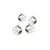 Xinlehong 4mm Steel Flanged Nyloc Nuts 4Pcs 15-WJ02