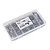 A clear plastic storage box filled with various stainless steel screws and hardware for an HPI Baja 5B 2.0 RC car, featuring an RC Screwz label.