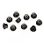 Traxxas 4mm Black Steel Flanged Serrated Nyloc Nuts 10Pcs 8347
