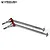 Two Vanquish Products VVD V1-HD universal drive shafts for RC vehicles, featuring silver steel shafts and red anodized collars.