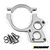 Vanquish Silver Aluminium Yeti/RR10 Motor Mount Plate Set IRC00153