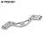 A silver aluminium front shock mount adjuster for a Vanquish Yeti RC car, featuring a machined design with multiple mounting holes.