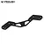 A black anodized aluminium front shock mount adjuster for a Vanquish RC vehicle, featuring a CNC-machined design with multiple mounting holes.