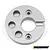 A silver circular aluminium motor mount plate for RC vehicles, featuring a central hole and multiple mounting points, with the Incision logo in the corner.