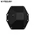 A black anodized aluminium differential cover for an RC vehicle, featuring the Vanquish Products logo and a central screw hole.