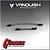 Vanquish Products titanium steering linkage set for RC crawlers, featuring one curved link and one straight link with black rod ends.