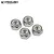 Vanquish 5mm Silver Steel Nyloc Nuts 4Pcs w/ Washers VPS08335