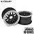 Vanquish Black Aluminium 1.9" KMC XD229 Rims 2Pcs w/ Black Beadlock Rings VPS07730