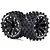Louise 2.8" ST-Rock Tyres on Black Spoke Rims - Glued Truck Wheels w/ Foam 2Pcs L-T3273BH