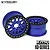 Vanquish Blue Aluminium 1.9" KMC XD229 Rims 2Pcs w/ Black Beadlock Rings VPS07733