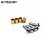 Four brass steering knuckle bushings and four silver button head hex screws from Vanquish Products.