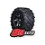 Traxxas 4.0/5.5" 8S X-Maxx AT Tyres on X-Maxx Black Rims - Glued Wheels 2Pcs 7772X