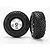 Traxxas 2.2/3.0" Off Road Tyres on Satin Chrome/Black Rims - Glued Wheels 2Pcs 5875X