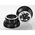 Traxxas 2.2/3.0" SS Split Spoke Black/Satin Chrome Rims 2Pcs 5886