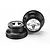 Traxxas 2.2/3.0" Black/Satin Chrome Rims 2Pcs 5872X
