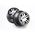 Traxxas 2.2/3.0" SS Split Spoke Black/Satin Chrome Rims 2Pcs 5876