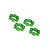 Traxxas Green Aluminium 17mm Splined Serrated Wheel Nuts 4Pcs 7758G