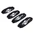 Outerwears Black Losi 5IVE-T Shock Cover Set 45-2755-01