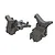 ARRMA Front & Rear Bulkhead, Shock Tower & Upper Gearbox Cover Set AR320399